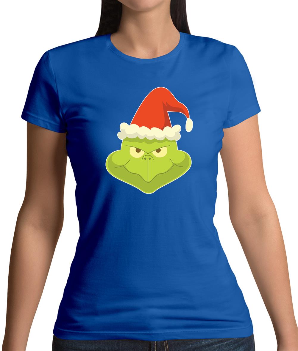 Grinch Face Womens T-Shirt Grinch Face Womens T-Shirt