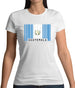 Guatemala Barcode Style Flag Womens T-Shirt Guatemala Barcode Style Flag Womens T-Shirt