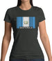 Guatemala Barcode Style Flag Womens T-Shirt Guatemala Barcode Style Flag Womens T-Shirt