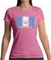 Guatemala Barcode Style Flag Womens T-Shirt Guatemala Barcode Style Flag Womens T-Shirt