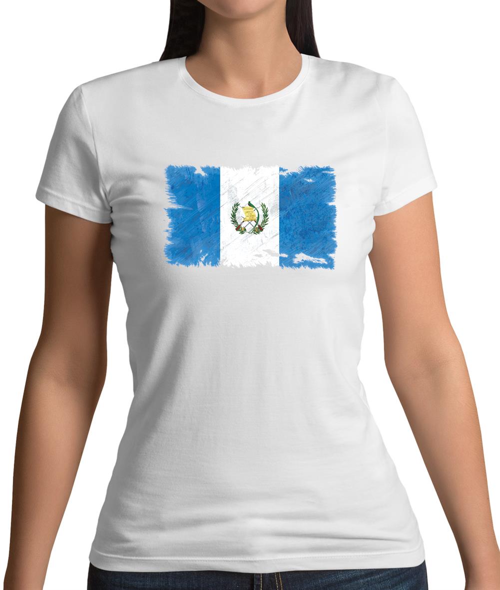Guatemala Grunge Style Flag Womens T-Shirt Guatemala Grunge Style Flag Womens T-Shirt