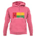 Guinea-Bissau Barcode Style Flag unisex hoodie Guinea-Bissau Barcode Style Flag unisex hoodie