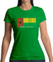 Guinea-Bissau Barcode Style Flag Womens T-Shirt Guinea-Bissau Barcode Style Flag Womens T-Shirt