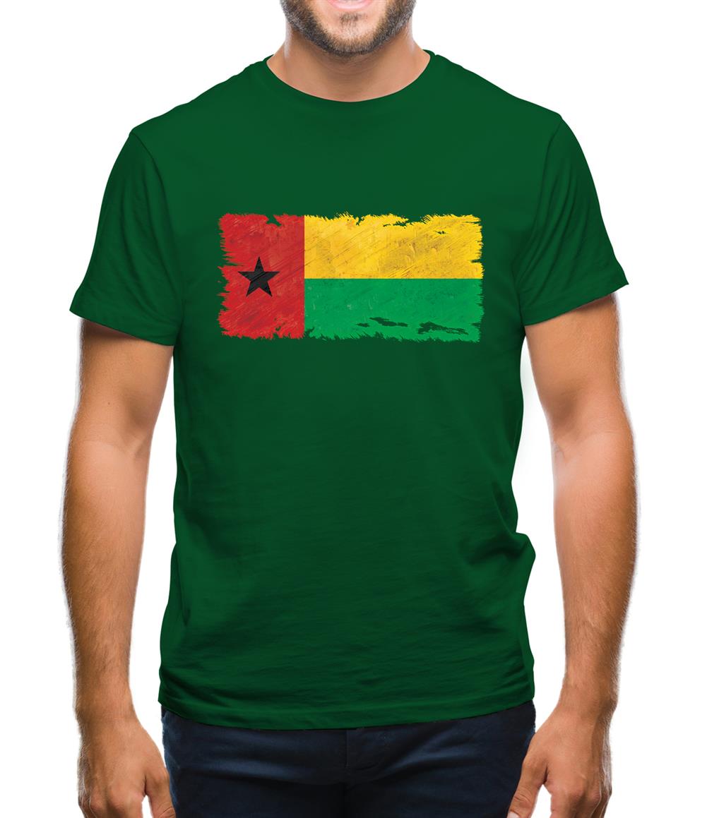 Guinea-Bissau Grunge Style Flag Mens T-Shirt Guinea-Bissau Grunge Style Flag Mens T-Shirt