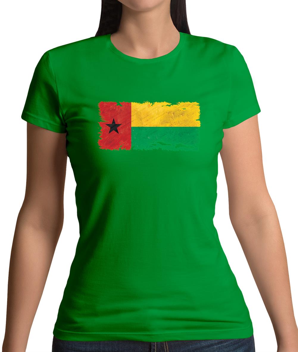 Guinea-Bissau Grunge Style Flag Womens T-Shirt Guinea-Bissau Grunge Style Flag Womens T-Shirt