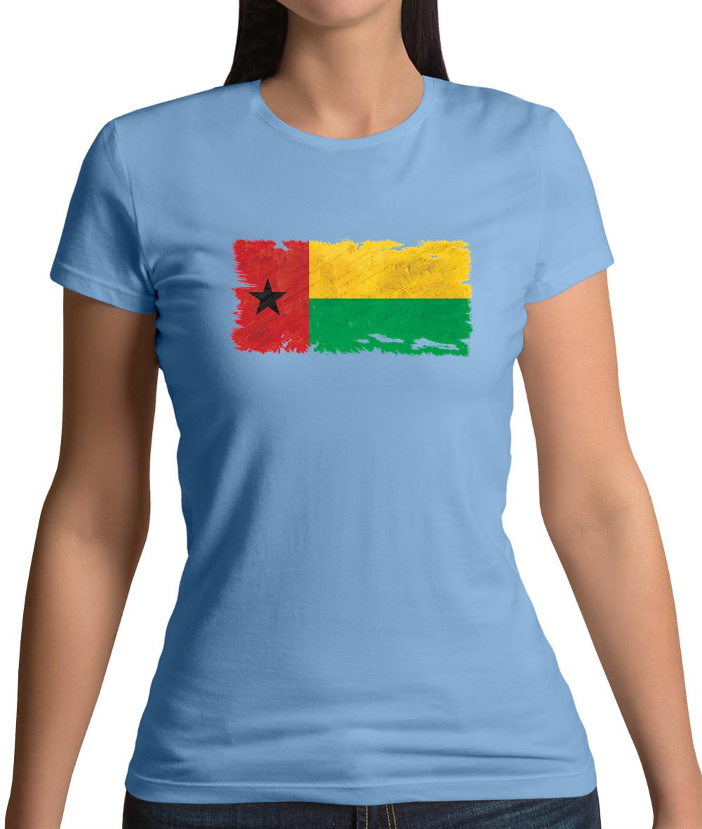 Guinea-Bissau Grunge Style Flag Womens T-Shirt Guinea-Bissau Grunge Style Flag Womens T-Shirt