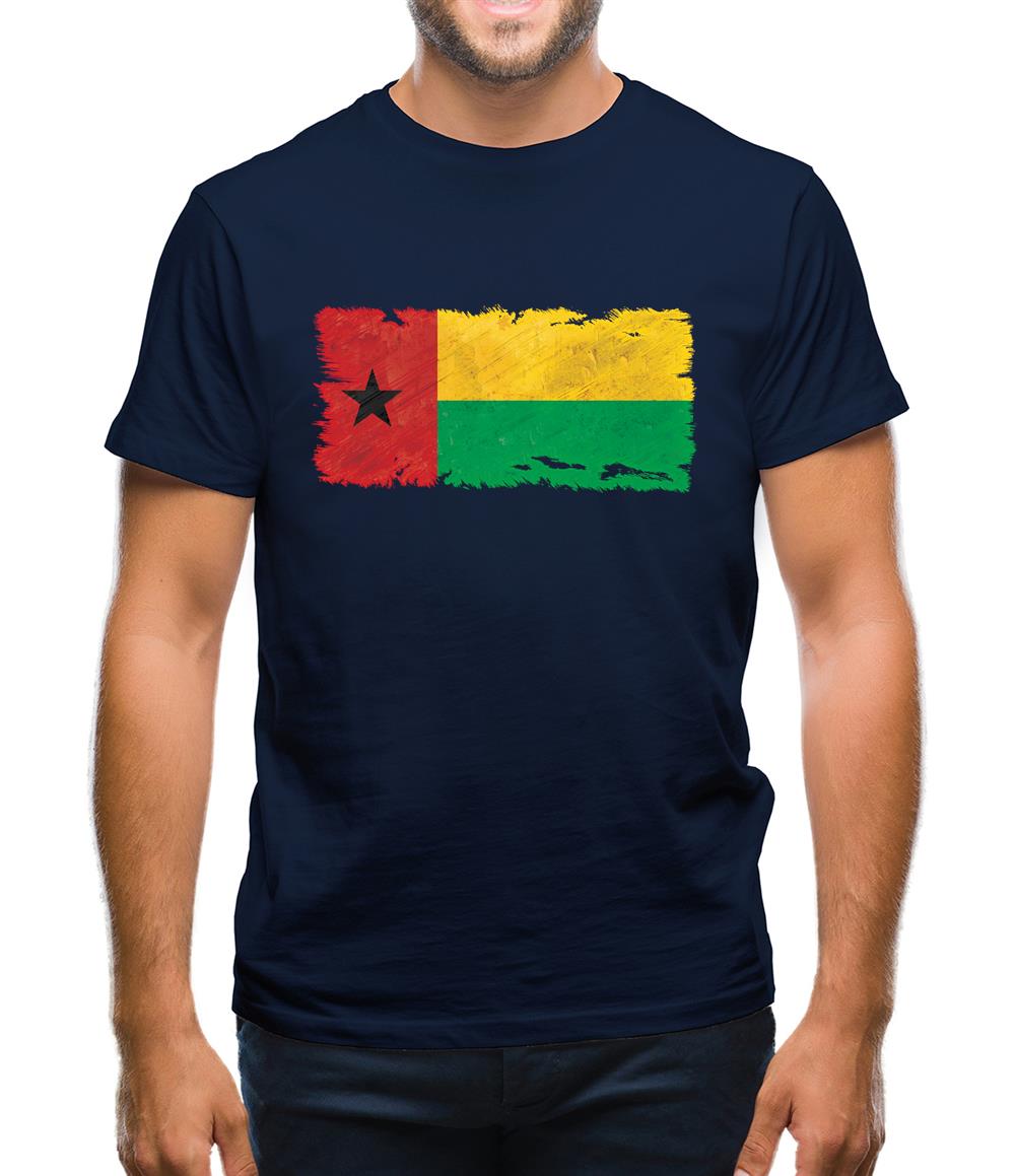 Guinea-Bissau Grunge Style Flag Mens T-Shirt Guinea-Bissau Grunge Style Flag Mens T-Shirt
