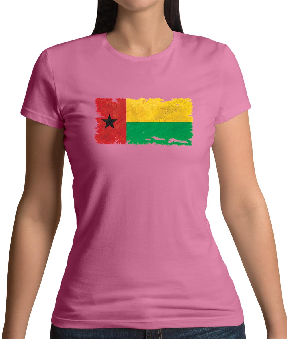 Guinea-Bissau Grunge Style Flag Womens T-Shirt Guinea-Bissau Grunge Style Flag Womens T-Shirt