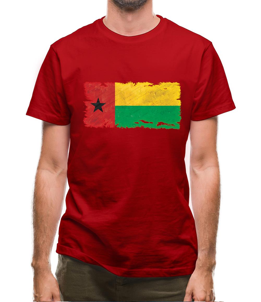 Guinea-Bissau Grunge Style Flag Mens T-Shirt Guinea-Bissau Grunge Style Flag Mens T-Shirt
