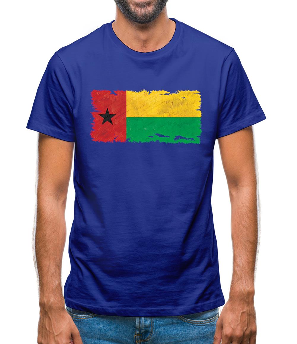 Guinea-Bissau Grunge Style Flag Mens T-Shirt Guinea-Bissau Grunge Style Flag Mens T-Shirt