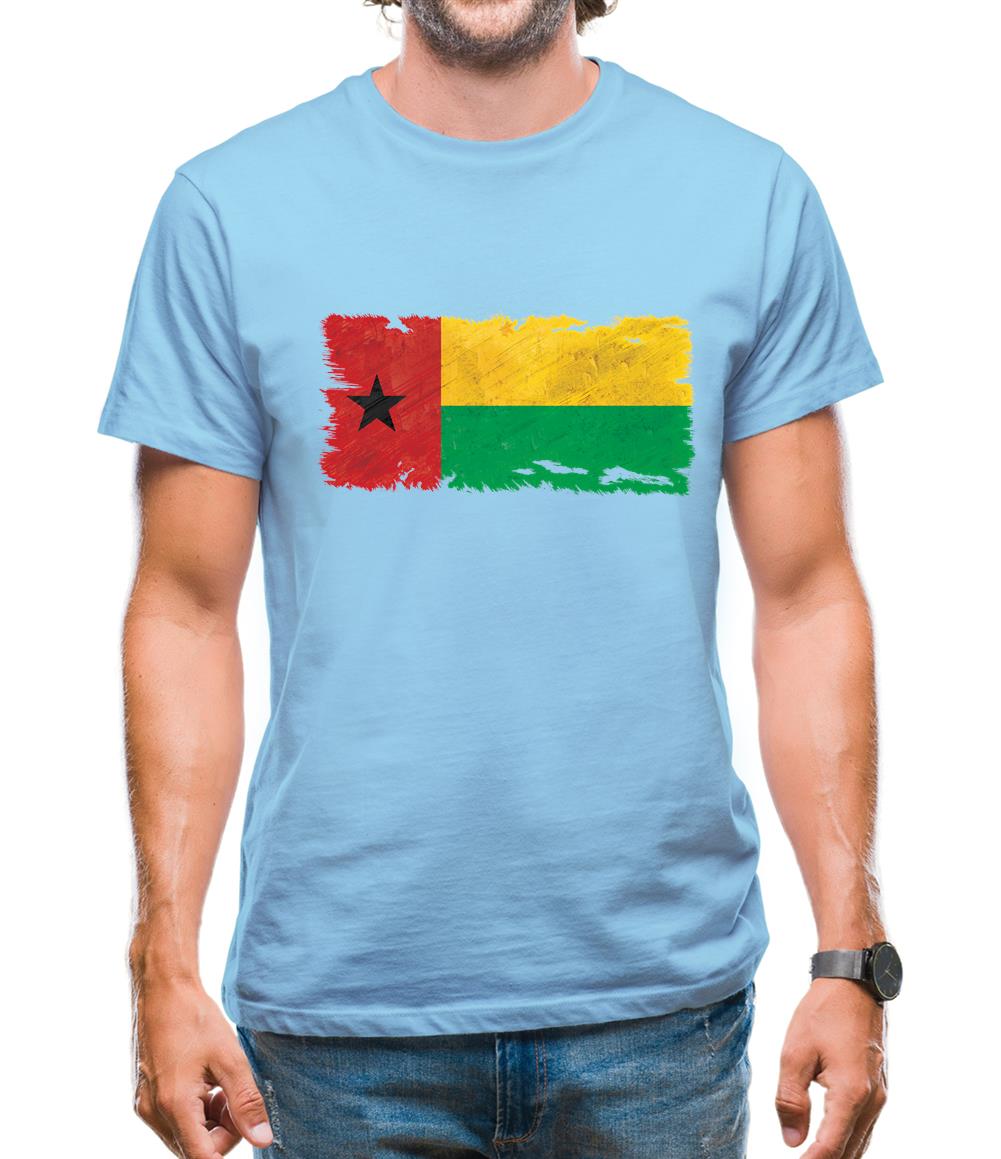 Guinea-Bissau Grunge Style Flag Mens T-Shirt Guinea-Bissau Grunge Style Flag Mens T-Shirt