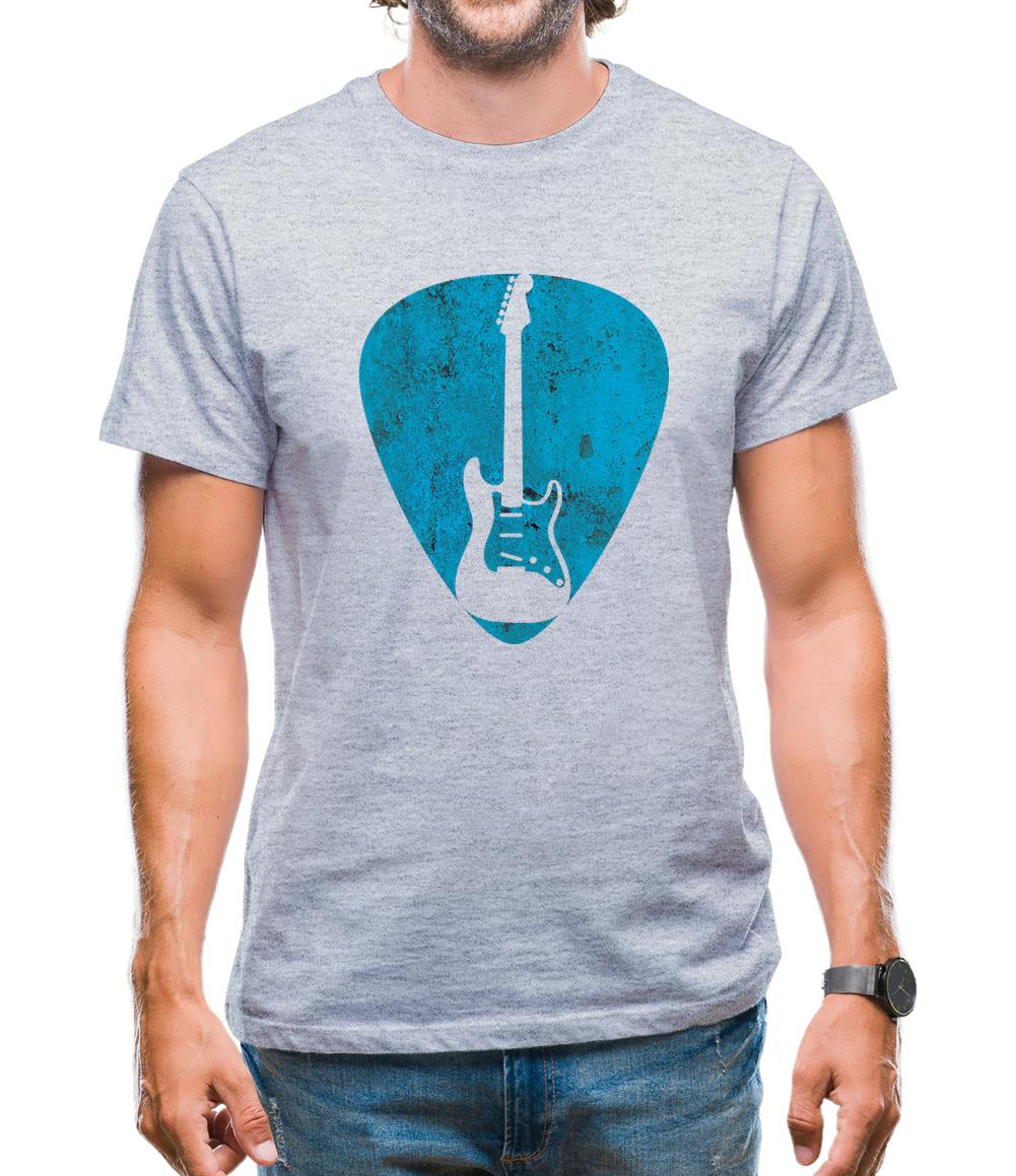 Guitar Pick Full Silhouette - Mens T-Shirt Guitar Pick Full Silhouette - Mens T-Shirt