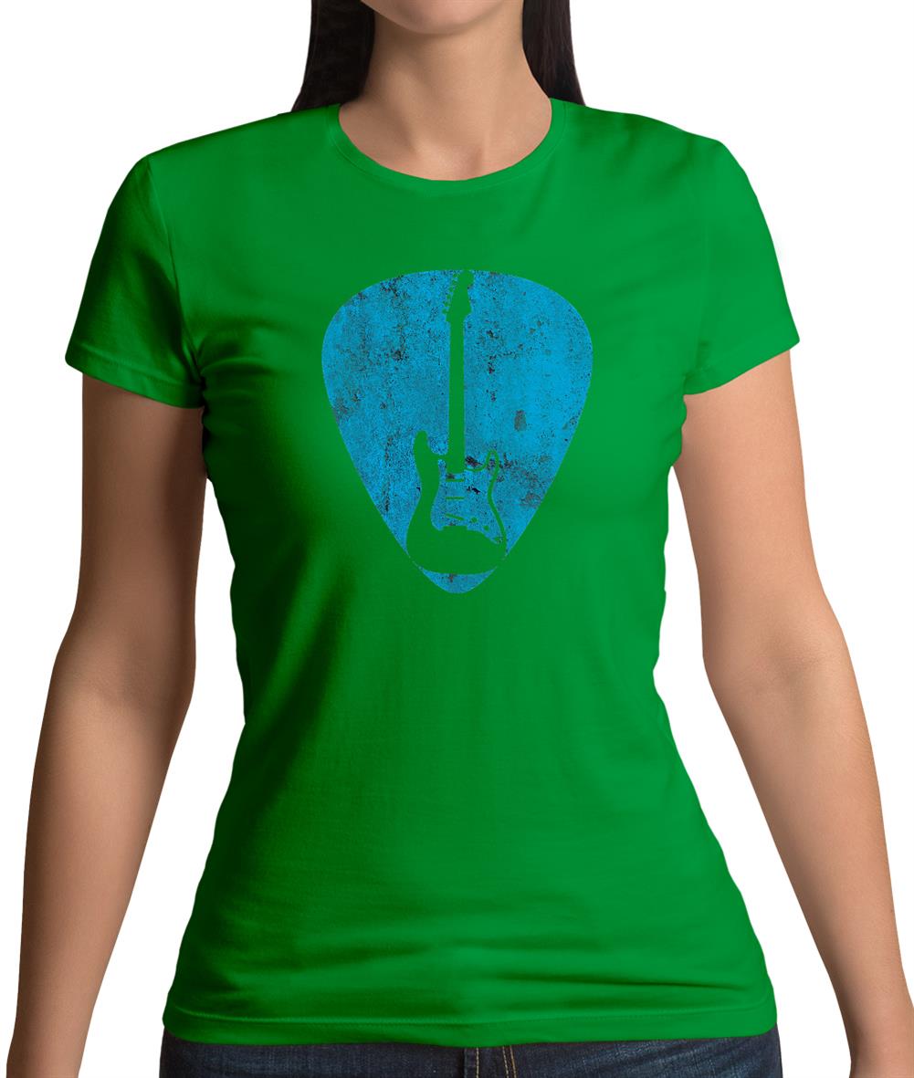 Guitar Pick Full Silhouette Womens T-Shirt Guitar Pick Full Silhouette Womens T-Shirt