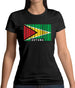 Guyana Barcode Style Flag Womens T-Shirt Guyana Barcode Style Flag Womens T-Shirt