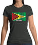 Guyana Barcode Style Flag Womens T-Shirt Guyana Barcode Style Flag Womens T-Shirt
