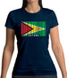 Guyana Barcode Style Flag Womens T-Shirt Guyana Barcode Style Flag Womens T-Shirt