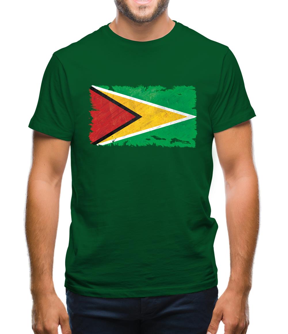 Guyana Grunge Style Flag Mens T-Shirt Guyana Grunge Style Flag Mens T-Shirt