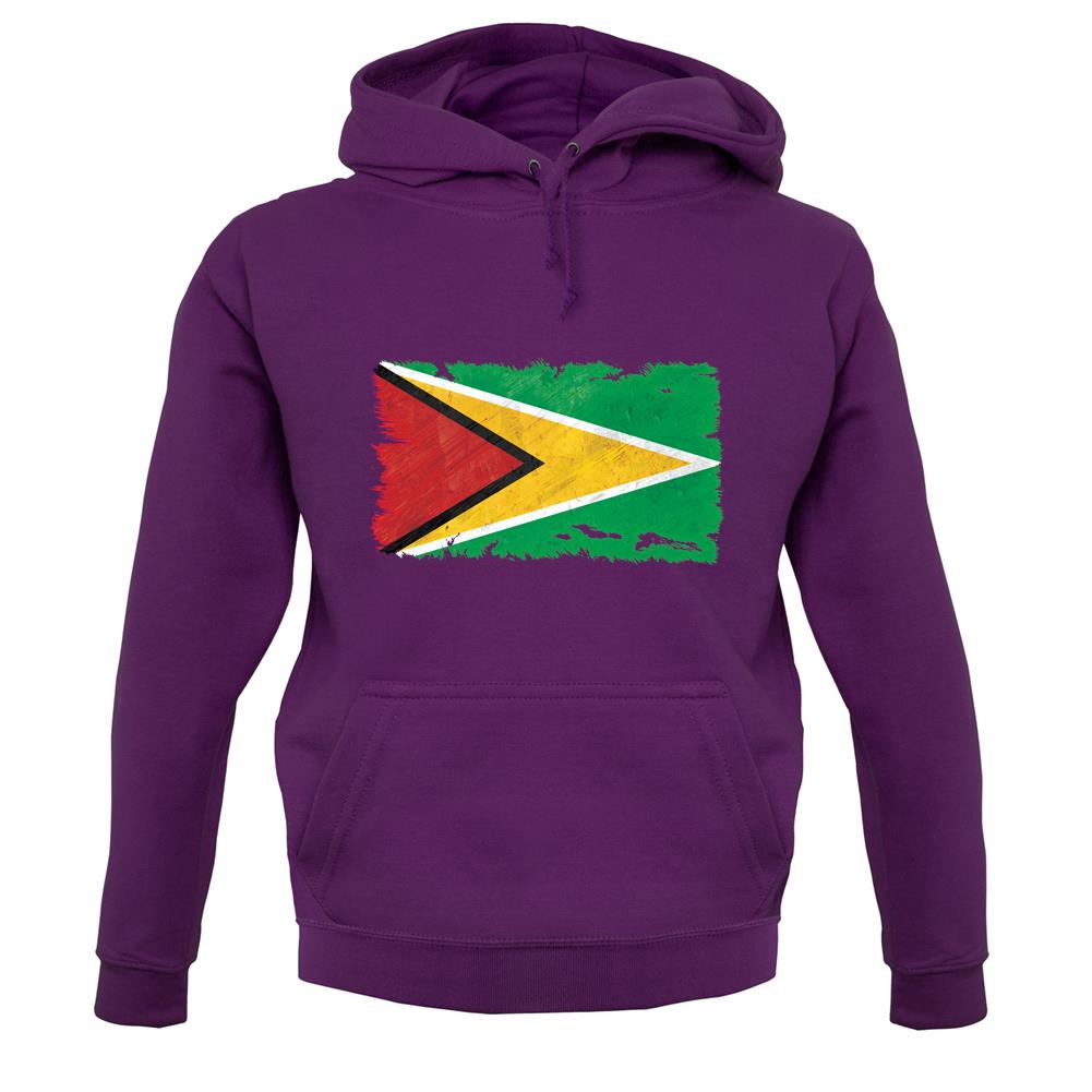 Guyana Grunge Style Flag unisex hoodie Guyana Grunge Style Flag unisex hoodie