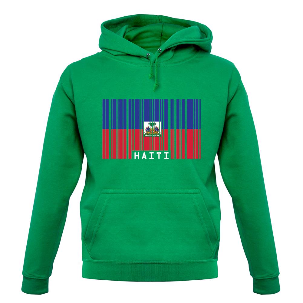 Haiti Barcode Style Flag unisex hoodie Haiti Barcode Style Flag unisex hoodie