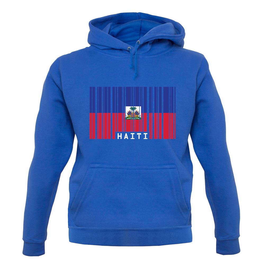 Haiti Barcode Style Flag unisex hoodie Haiti Barcode Style Flag unisex hoodie