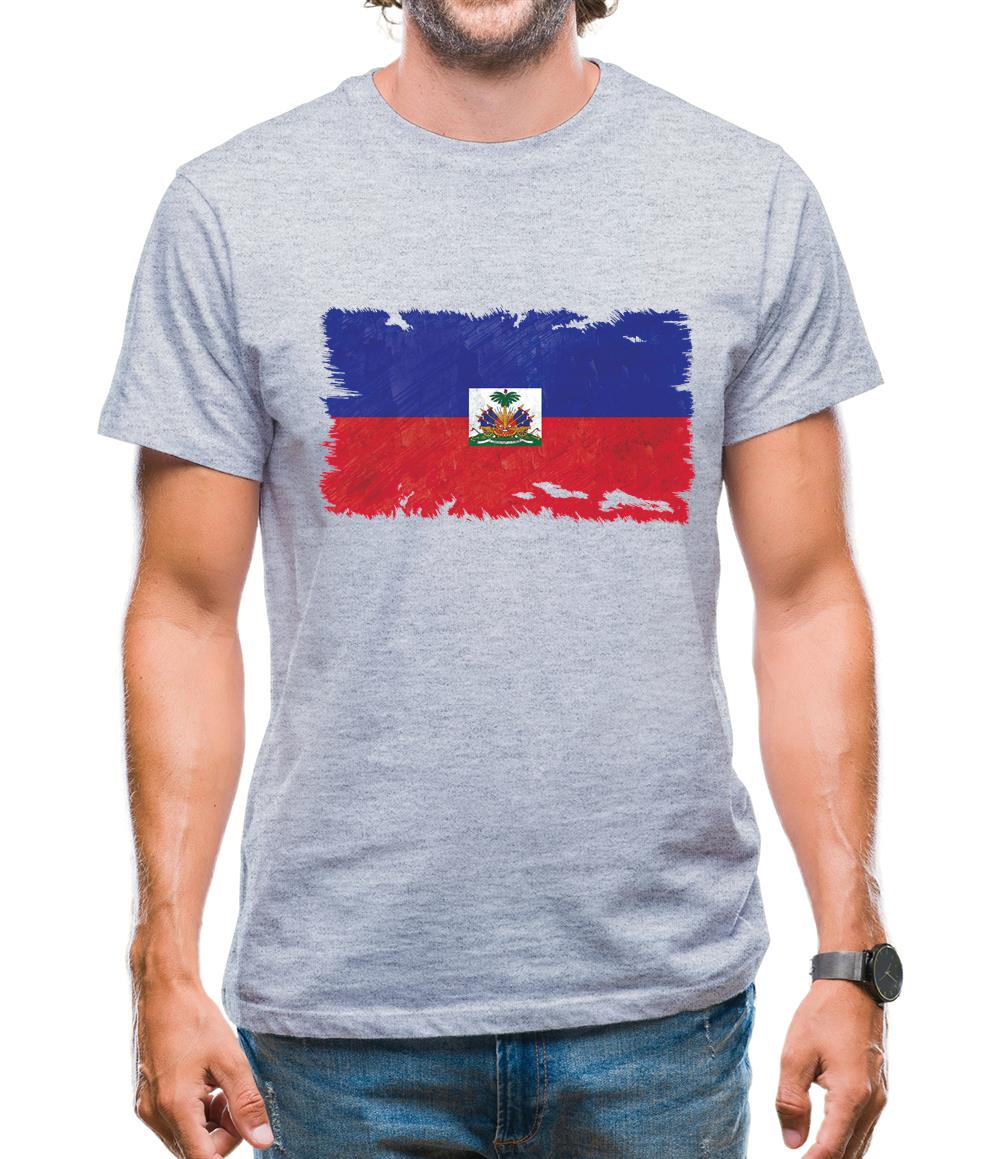 Haiti Grunge Style Flag Mens T-Shirt Haiti Grunge Style Flag Mens T-Shirt