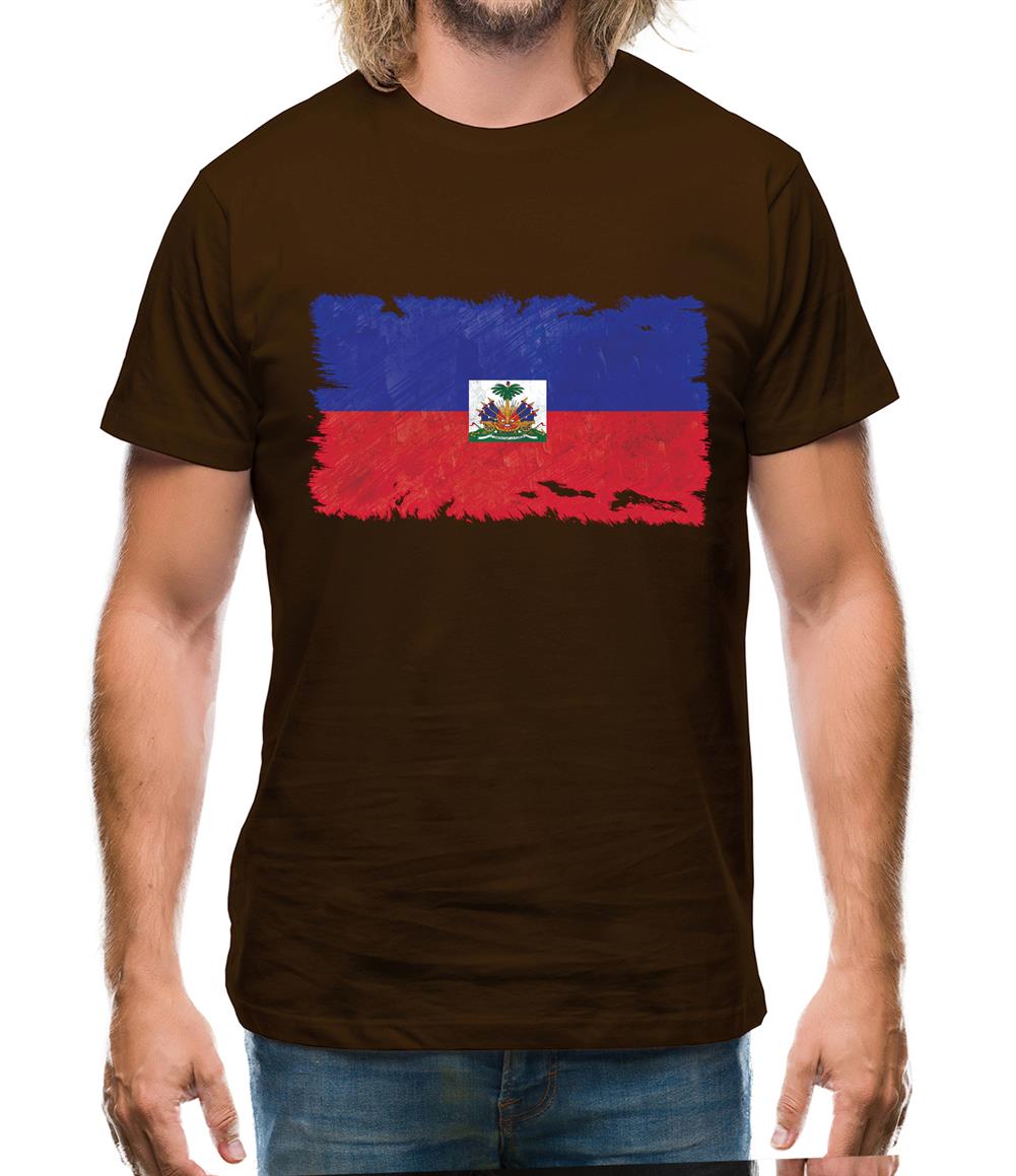 Haiti Grunge Style Flag Mens T-Shirt Haiti Grunge Style Flag Mens T-Shirt