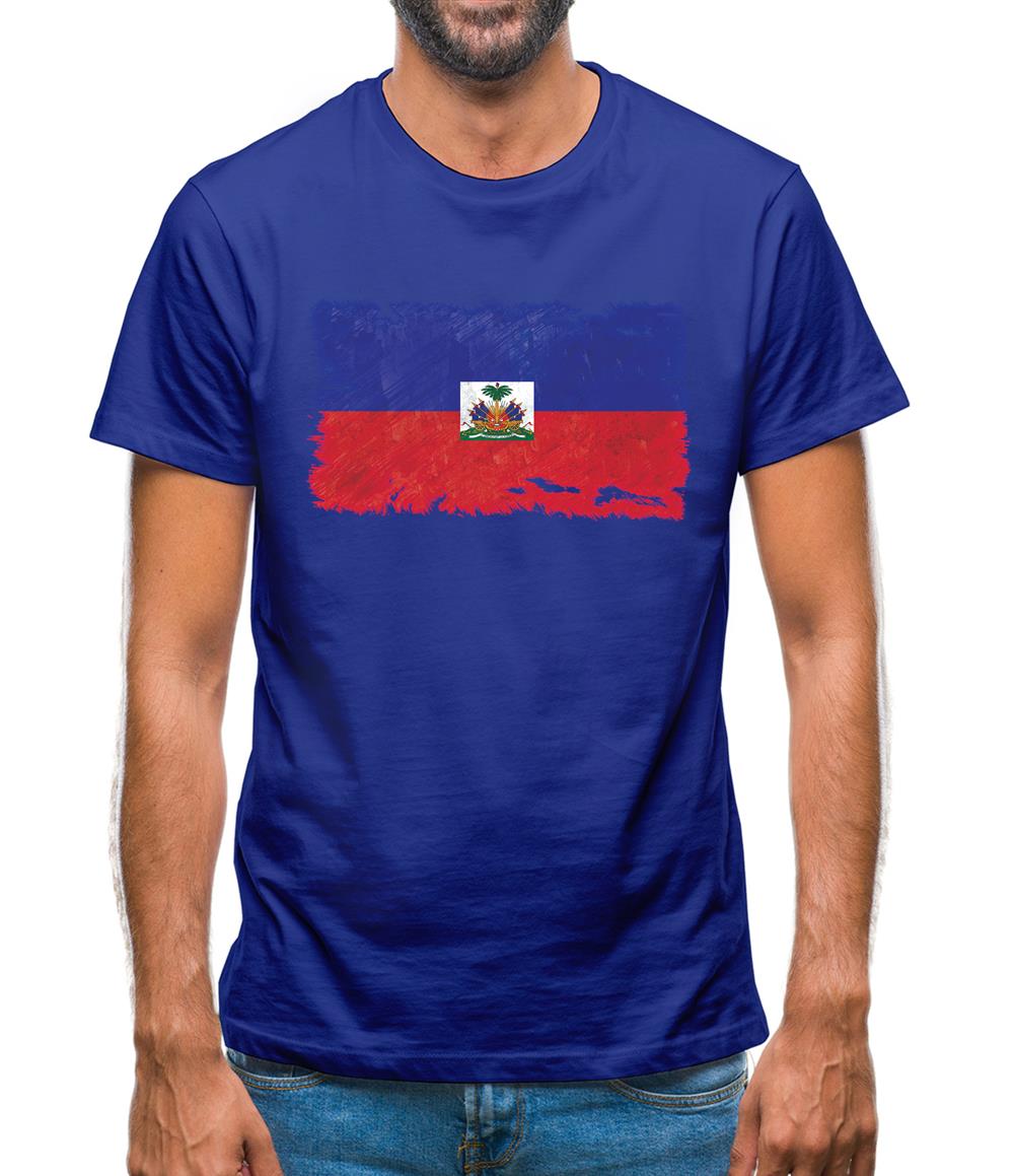 Haiti Grunge Style Flag Mens T-Shirt Haiti Grunge Style Flag Mens T-Shirt