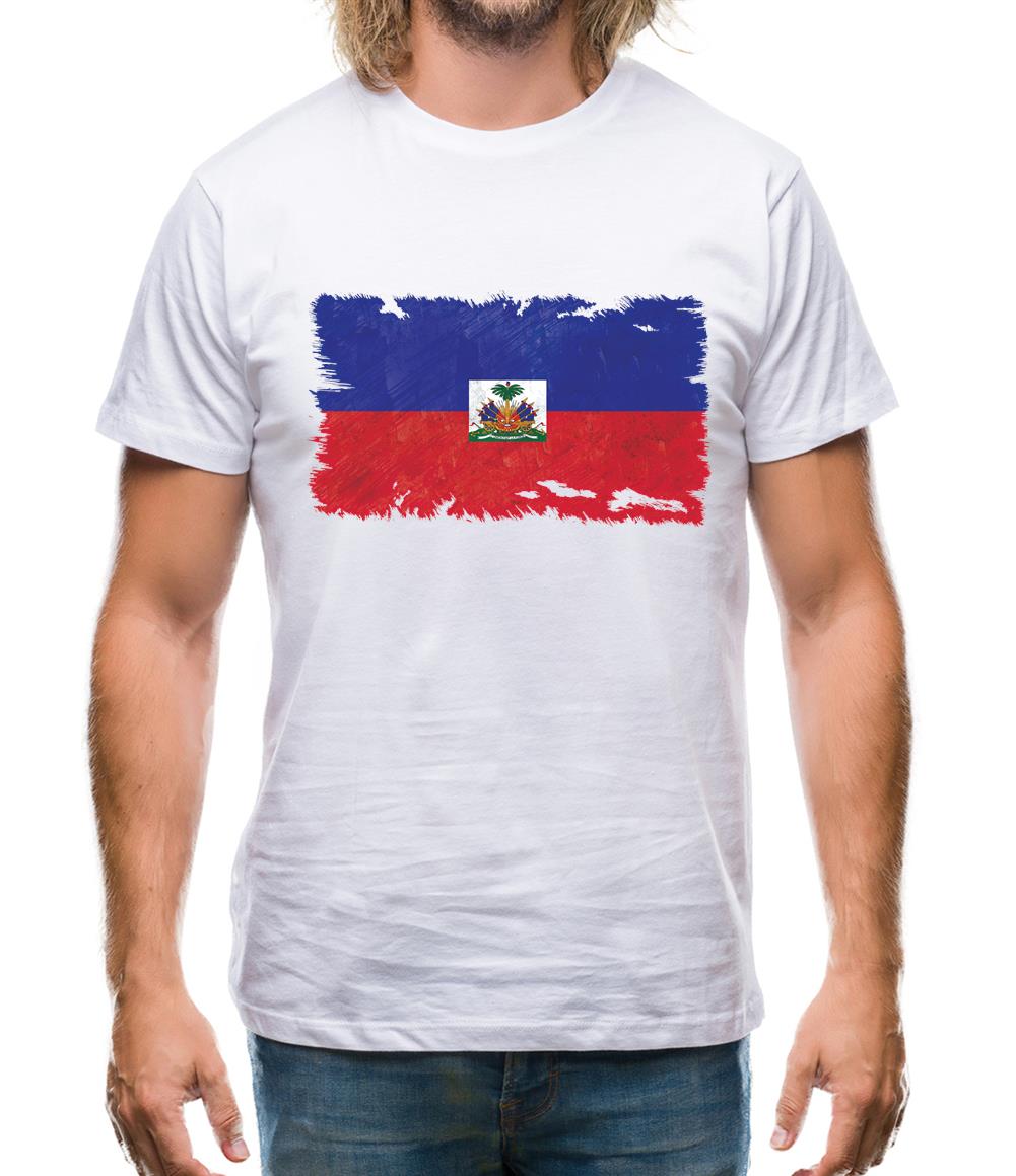 Haiti Grunge Style Flag Mens T-Shirt Haiti Grunge Style Flag Mens T-Shirt