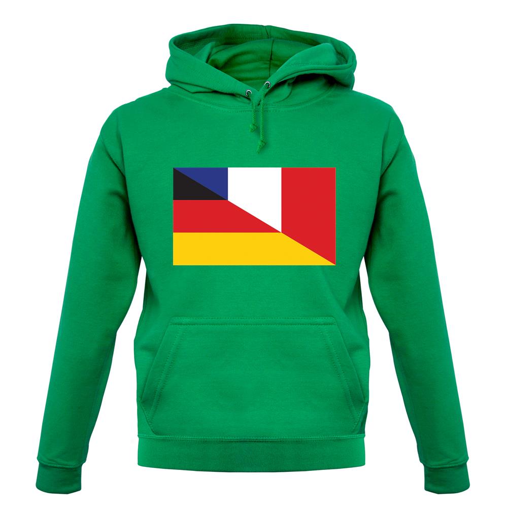 Half German Half French Flag unisex hoodie Half German Half French Flag unisex hoodie