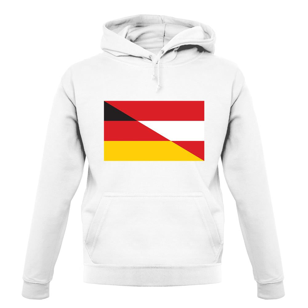 Half German Half Austrian Flag unisex hoodie Half German Half Austrian Flag unisex hoodie