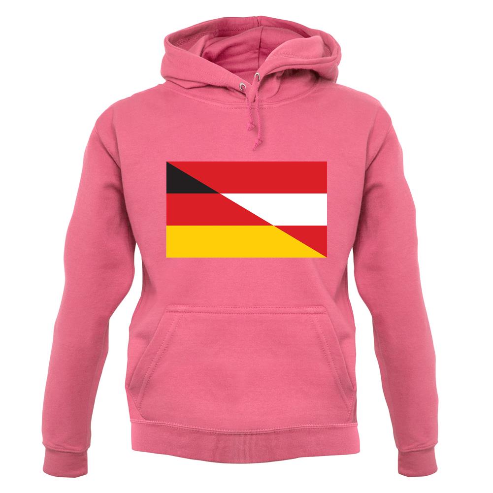 Half German Half Austrian Flag unisex hoodie Half German Half Austrian Flag unisex hoodie