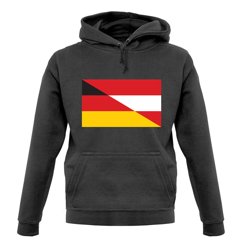 Half German Half Austrian Flag unisex hoodie Half German Half Austrian Flag unisex hoodie