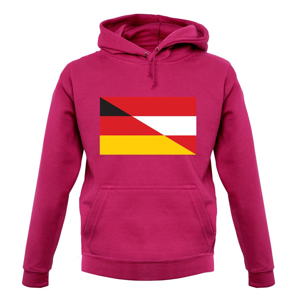 Half German Half Austrian Flag unisex hoodie Half German Half Austrian Flag unisex hoodie