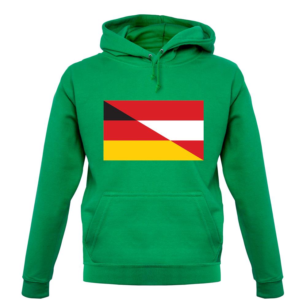 Half German Half Austrian Flag unisex hoodie Half German Half Austrian Flag unisex hoodie