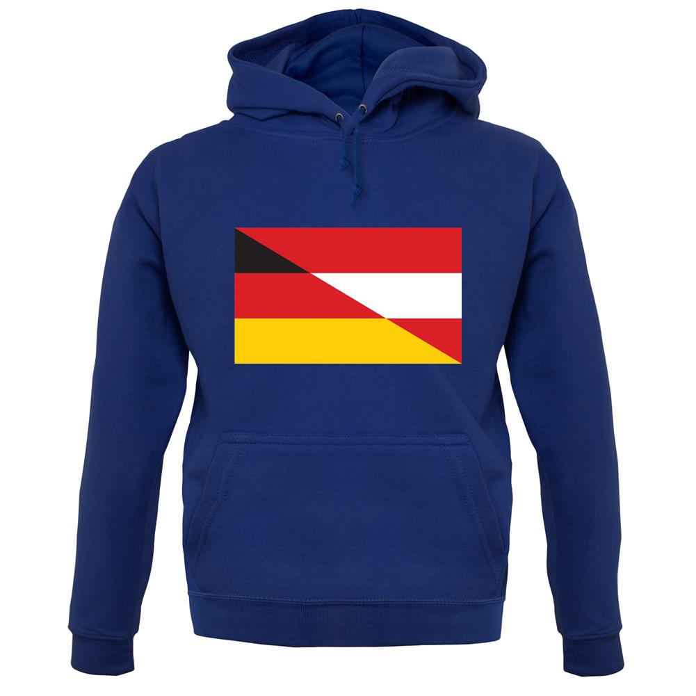 Half German Half Austrian Flag unisex hoodie Half German Half Austrian Flag unisex hoodie
