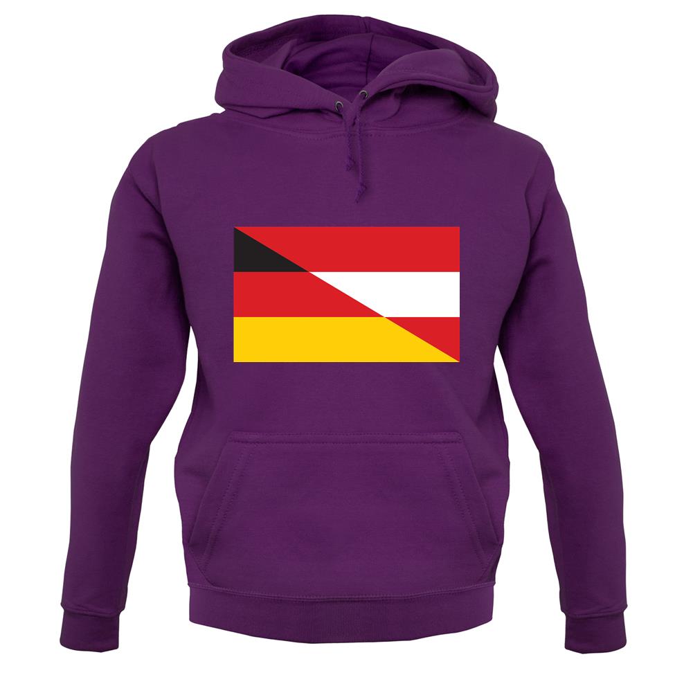 Half German Half Austrian Flag unisex hoodie Half German Half Austrian Flag unisex hoodie
