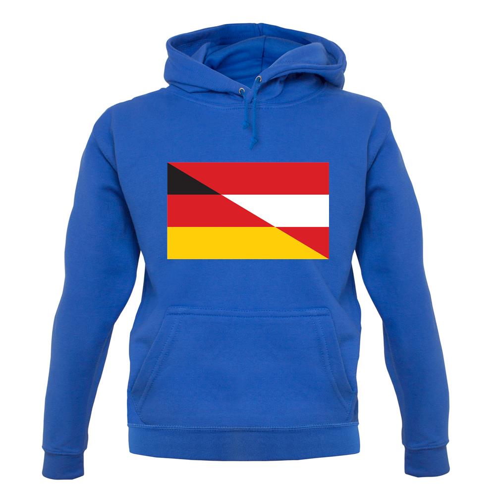 Half German Half Austrian Flag unisex hoodie Half German Half Austrian Flag unisex hoodie