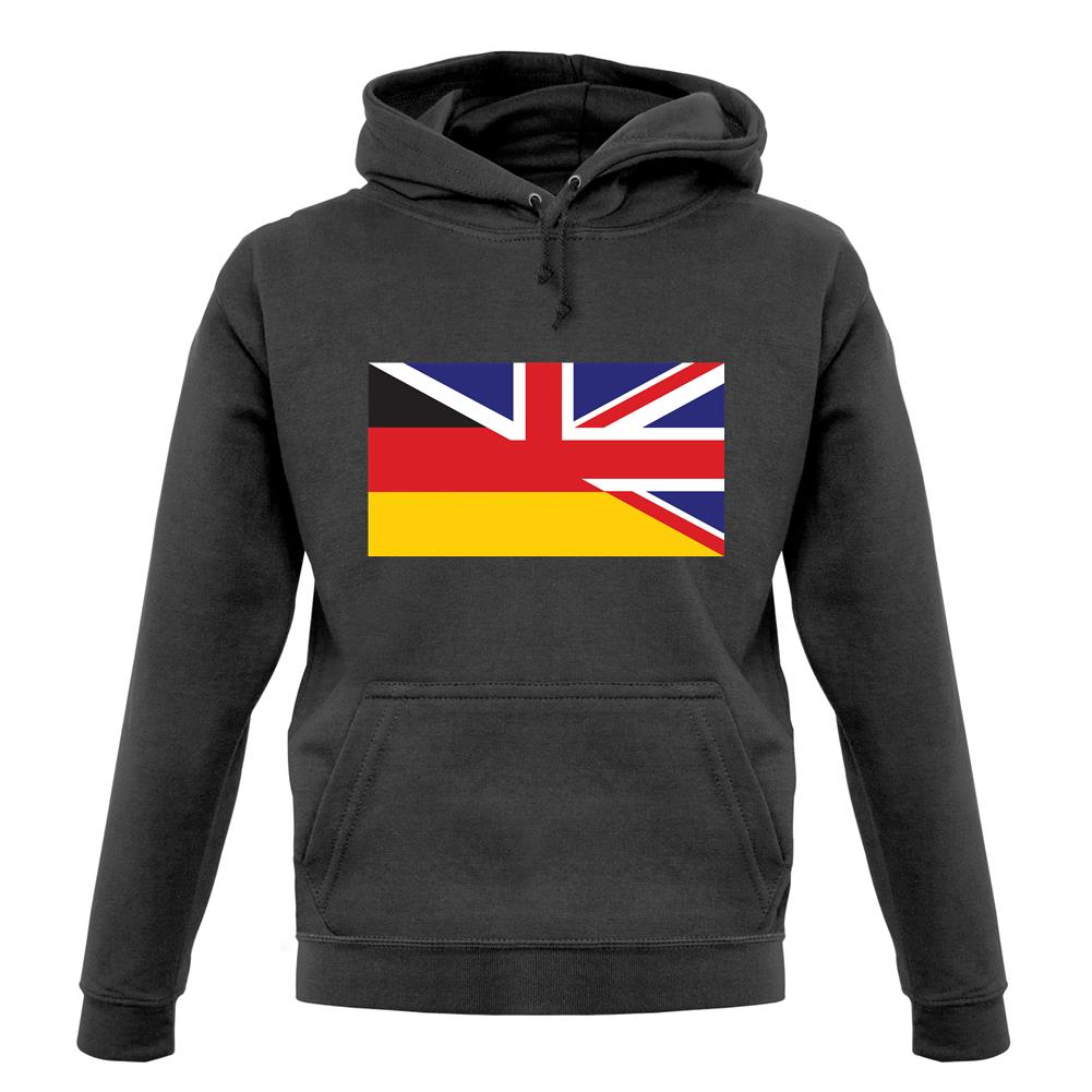Half German Half British Flag unisex hoodie Half German Half British Flag unisex hoodie