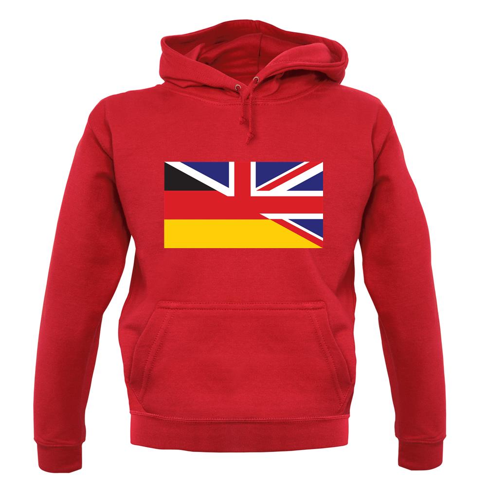 Half German Half British Flag unisex hoodie Half German Half British Flag unisex hoodie
