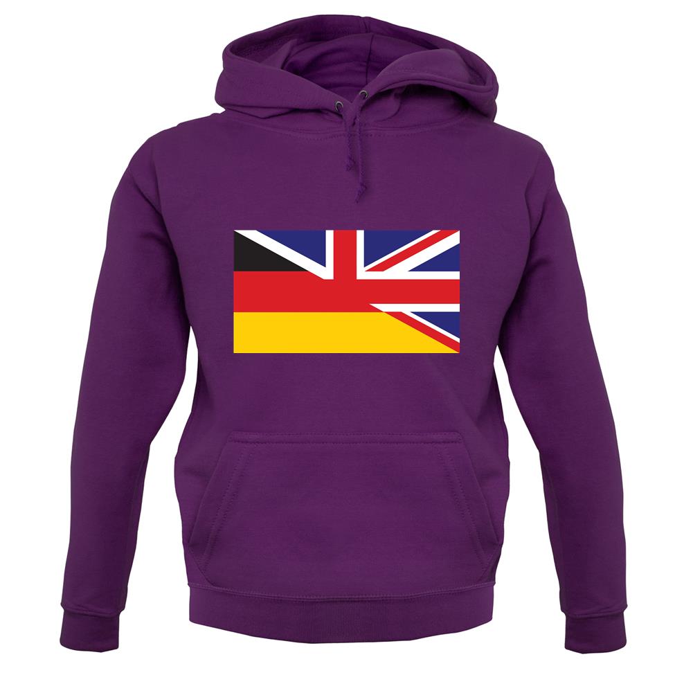 Half German Half British Flag unisex hoodie Half German Half British Flag unisex hoodie