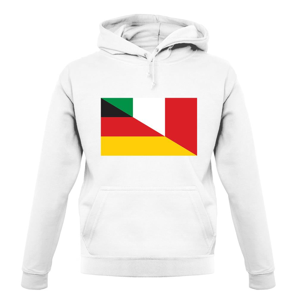 Half German Half Italian Flag unisex hoodie Half German Half Italian Flag unisex hoodie