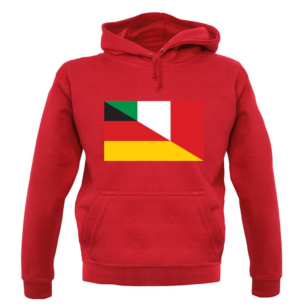 Half German Half Italian Flag unisex hoodie Half German Half Italian Flag unisex hoodie