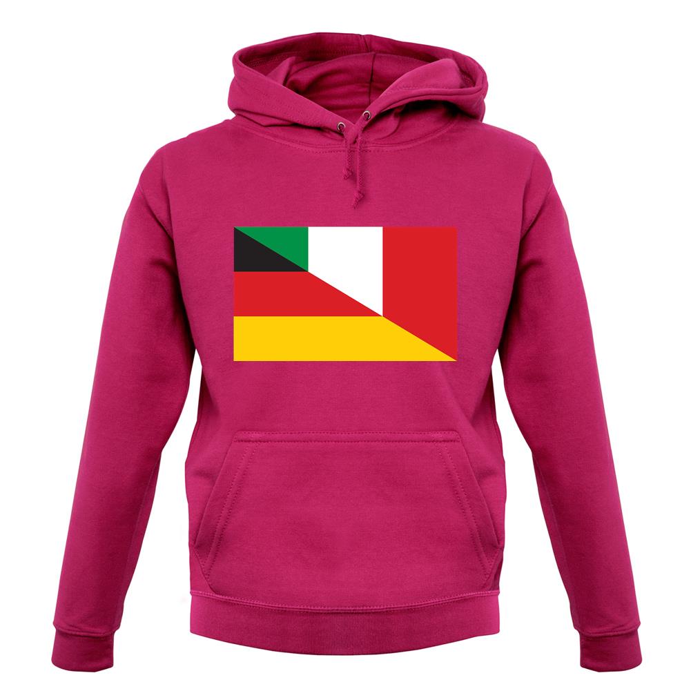 Half German Half Italian Flag unisex hoodie Half German Half Italian Flag unisex hoodie