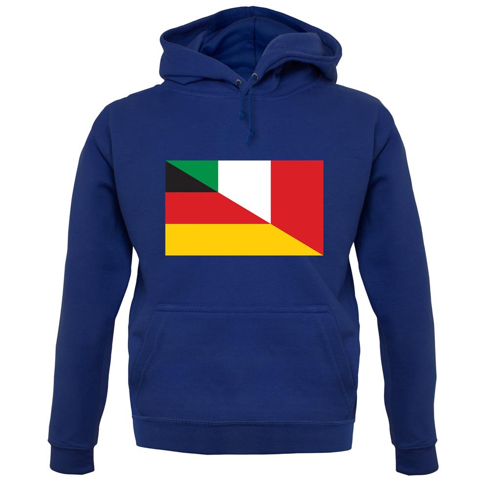 Half German Half Italian Flag unisex hoodie Half German Half Italian Flag unisex hoodie