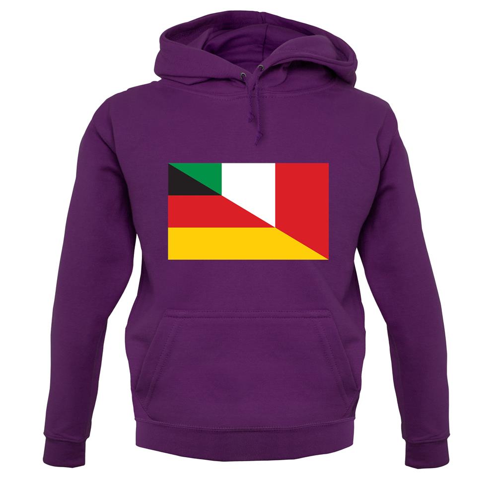 Half German Half Italian Flag unisex hoodie Half German Half Italian Flag unisex hoodie