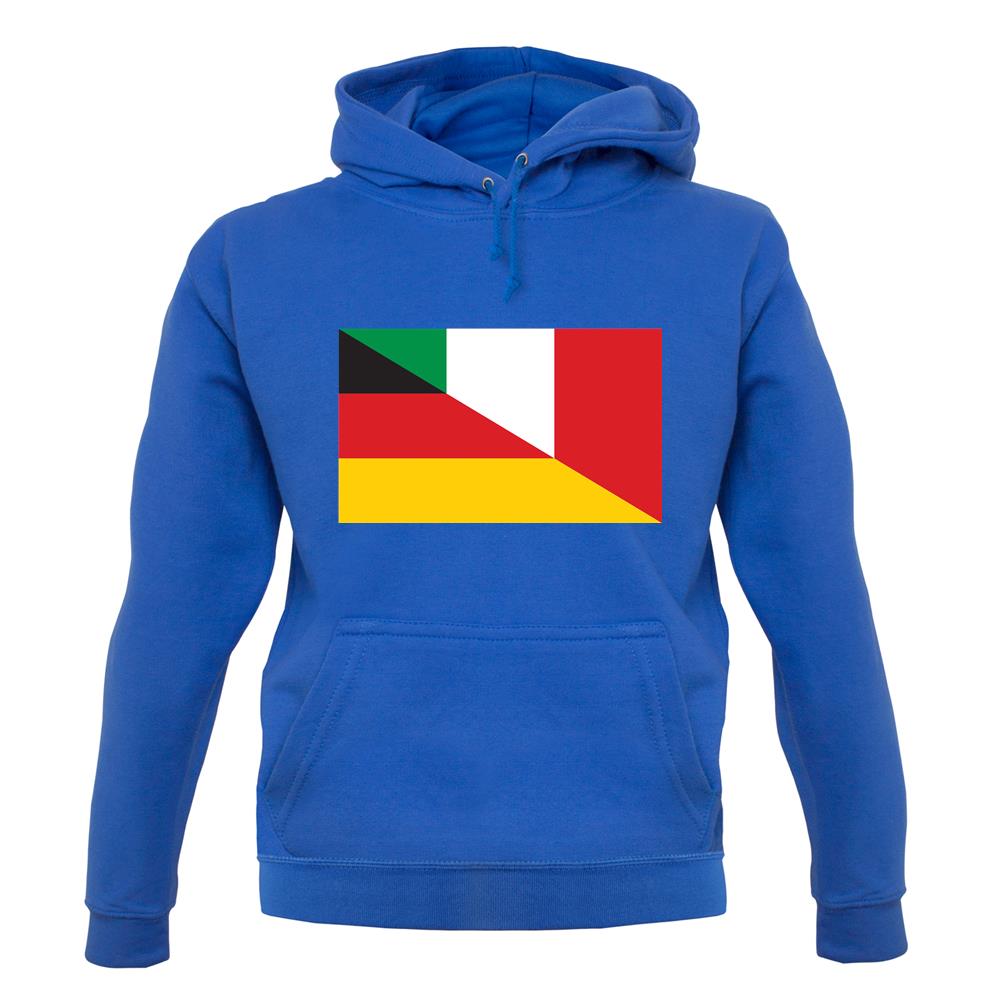 Half German Half Italian Flag unisex hoodie Half German Half Italian Flag unisex hoodie