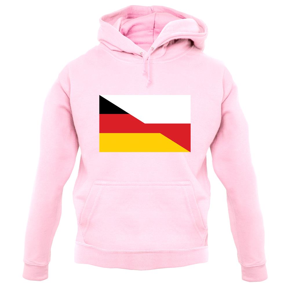 Half German Half Polish Flag unisex hoodie Half German Half Polish Flag unisex hoodie