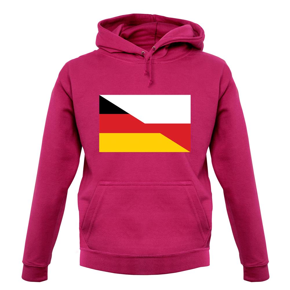 Half German Half Polish Flag unisex hoodie Half German Half Polish Flag unisex hoodie