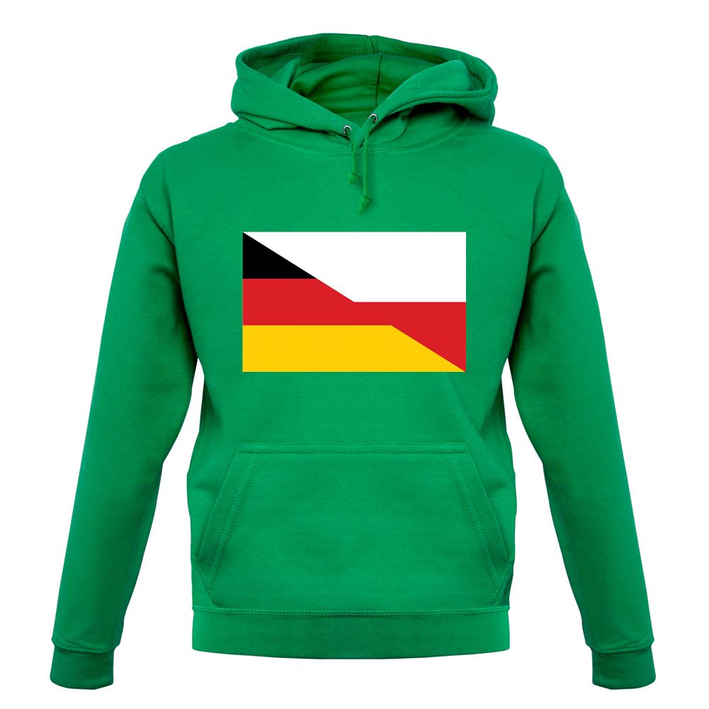 Half German Half Polish Flag unisex hoodie Half German Half Polish Flag unisex hoodie