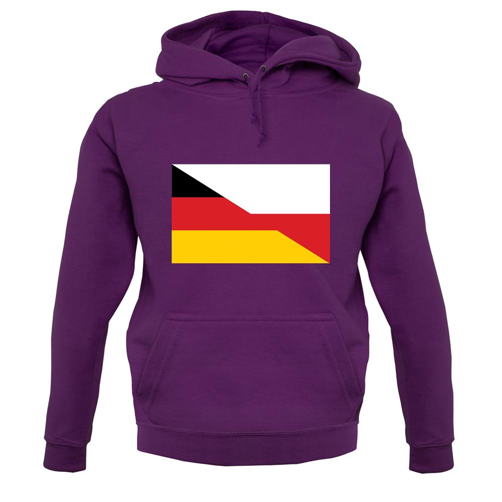Half German Half Polish Flag unisex hoodie Half German Half Polish Flag unisex hoodie